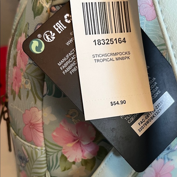 Disney Loungefly Stitch Floral Backpack - Picture 7 of 7